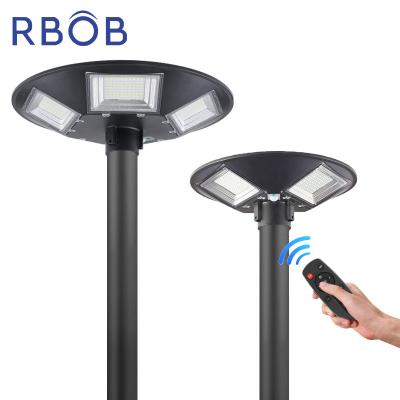 China Garden RBOB IP65 UFO Solar Power Garden Street Light Lamp 150w 300w UFO Solar Garden Light for sale