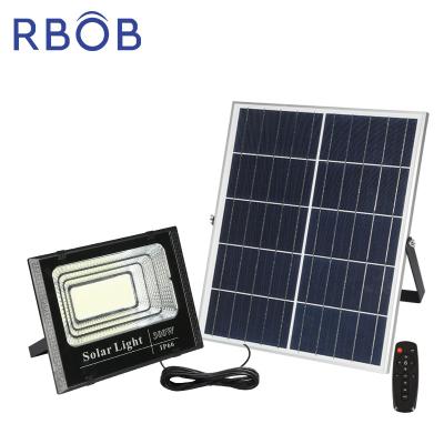 China Waterproof ABS IP66 45w 80w 150w 300w LED Plastic Solar Flood Lights Outdoor Garden Yard RBOB Energy Saving Park Lights for sale