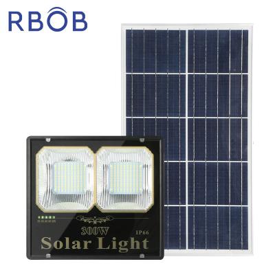 China Outdoor Garden RBOB High Brightness IP66 Aluminum SMD5730 Waterproof 30watt 60watt 100watt 200watt 300watt Led Solar Flood Light for sale