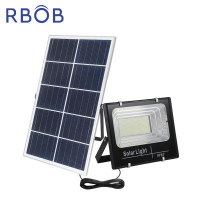 China Outdoor Aluminum Theme Park RBOB Garden Sports Stadiums Lighting 40W 80W 150W 300W 400W LED Remote Control Solar Flood Lights for sale