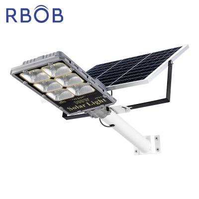 China ROAD RBOB 200W Low Price Solar LED Street Light IP65 Solar Street Light With Remote Control Lithium Battery for sale