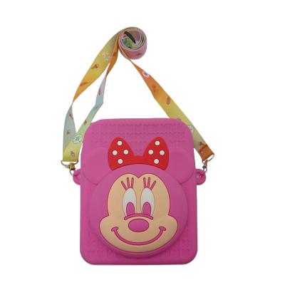 China Wholesale Reusable Promotional Gift Cartoon Children Silicone Mickey Mouse School Shoulder Bags for sale