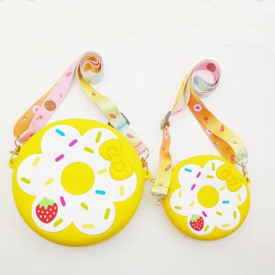 China Portable Bag Monedero de silicona Mini Zipper Round Storage Case Kids Boys Girls Reusable Cute Cartoon Silicone Coin Purse for sale