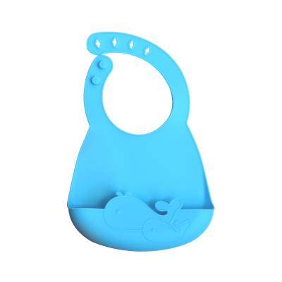 China BPA Free Custom Waterproof Adjustable Soft Baby Feeding Bibs Silicone Baby Feeding Bibs for sale