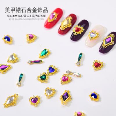 China Fashion and charm luxury glitter flatback alloy rhinestone flatback rhinestone nail rhinestone flat kits great for DIY decorations making for sale