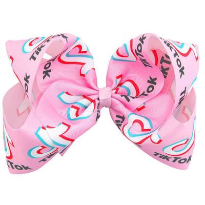 China Fashion Soft Children Kids Headband Hair Cut Accessories Tik Tok Ribbons Bows Fashion Bow for sale