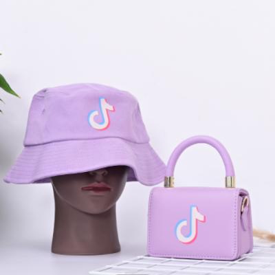 China 2021 New Tiktok Trend Reusable Luxury Designer Bucket Hats and Purses Tik Tok Sets for Women Ladies Girls for sale