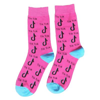 China Breathable Warm Sale Tik Tok Pattern Cotton Sock Kids Tik Tok Socks for sale