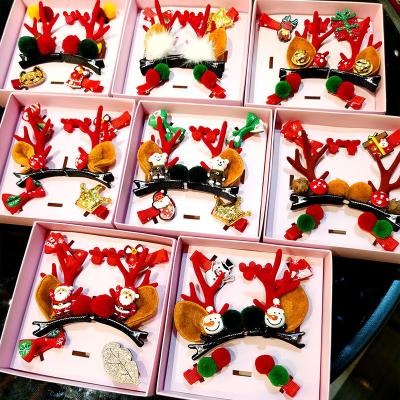 China Fashion Christmas Gift Headband Hair Bow Accessories Christmas Reindeer Snowman Tree Headband Christmas Hair Bow for Kids Girls Adults for sale