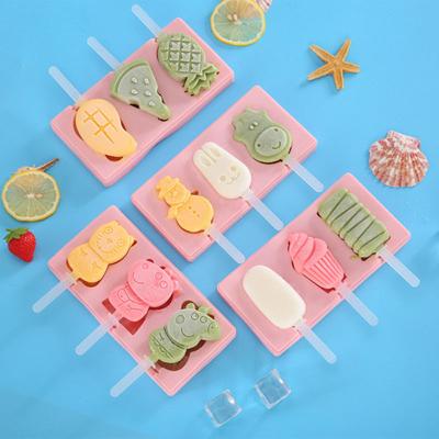 China Stocked Christmas Decor Ice Cream Cubes Tray Mold Silicone Ice Cream Maker DIY Tool for sale