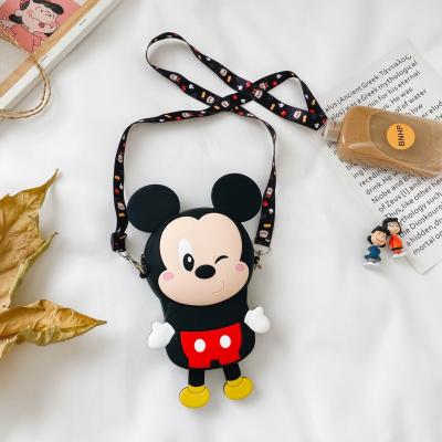 China Reusable Cute Girls Silicone Birthday Gift Fashion Cartoon Bags Children Minnie Mouse Cross Cross - Body Bag for sale