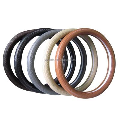 China Anti-slip Sports Car PU Accessories Wheel Cover Car Interior Steering Wheel Cover for sale