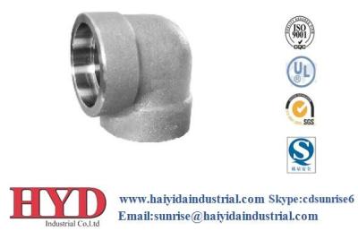 China Forged Fittings stainless steel fitting 90°Socket Elbow for sale