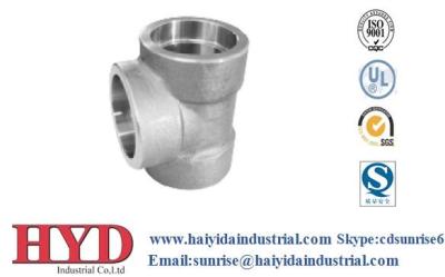 China Forged Fittings stainless steel fitting Threaded Tee for sale