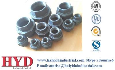 China UL union black malleable iron pipe fitting cast iron UL factory for sale