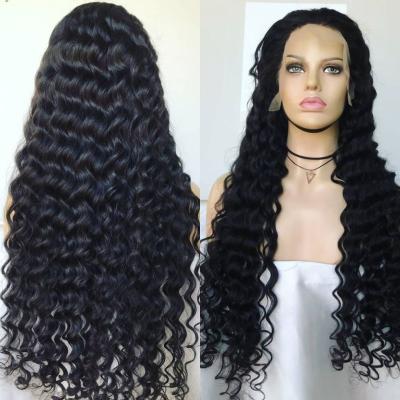 China Bulk Sale 250% Density Brazilian Loose Deep Wave 13x6 Yaki Lace Front Human Hair Wigs Pre Plucked Lace Front Wigs For Black Women for sale