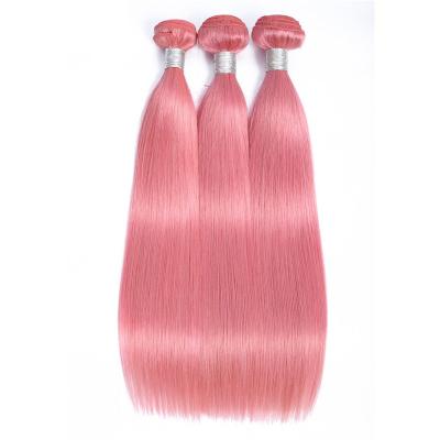 China Water Wave Pink 8 to 28 Inches Remy Hair Bundles Raw Unprocessed Virgin Human Mink Brazilian Cuticle Aligned Hair Manufacturer Free Sample for sale