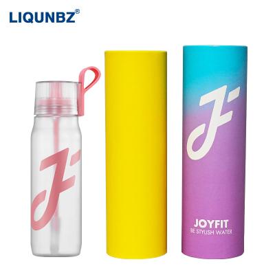 China Creative Water Cup Bottle Glass Materials Insulation Paper Cup Factory Customization Factory Color Draw Gift Tube Recycled Circular Paper Packaging for sale