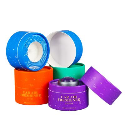 China Recyclable Automotive Perfume Round Paper Tube Packaging Box With Inner Support, Shockproof And Pressure Proof, High-grade Vehicle Mounted for sale