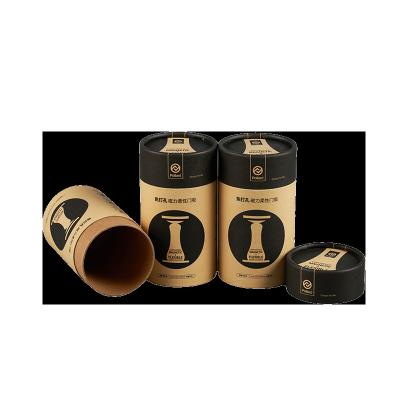 China Factory Customized Food Grade Cardboard Sealed And Moisture Proof White Paper Storage Coffee Bean Boxes, Biodegradable Circular Tube Paper Boxes, for sale