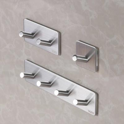 China Sustainable Self Adhesive Stainless Steel Hook Towel Hook for sale