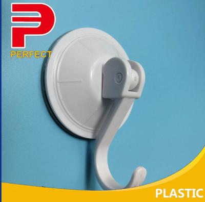 China Suction Hook Vacuum Suction Cup Hooks Plastic Seamless Suction Towel Hook for sale