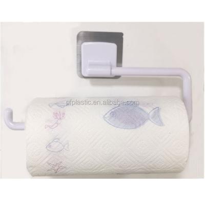 China Wall Mounted Tissue Plastic Paper Rack Accessories Bathroom Kitchen Paper Roll Holder Paper Holder for sale