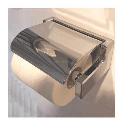 China Plastic Self Adhesive Bathroom Accessories Chrome Toilet Paper Roll Holder for sale