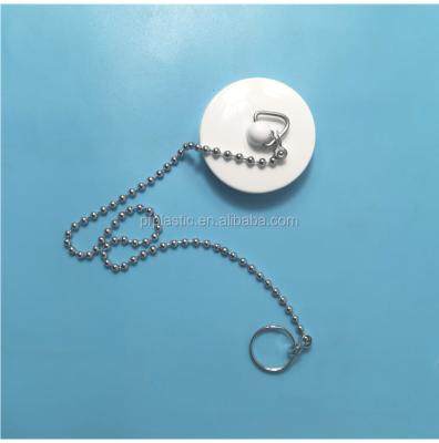 China Rubber Strainer Bath Sink Plug With Ball Chain For Kitchen Bathroom Sink Stopper for sale