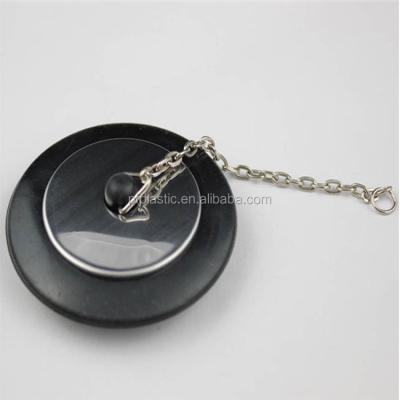 China Rubber Strainer Sink Stopper Plug 40MM/50MM Basin Stopper Tub Sink Plug With Chain for sale