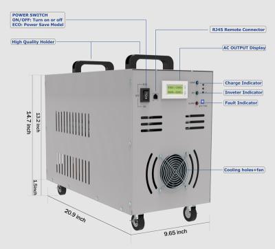 China Yes High Surge DC24v to AC230v UPS converter+Battery Load Function 5000w Low Frequency Power Inverter Generator for sale