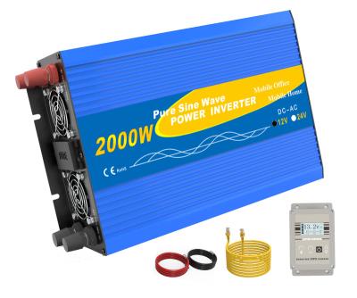 China Yes good quality 2000w DC12v to AC90-130v 60Hz with remote control dc to ac vehicle power inverter for sale