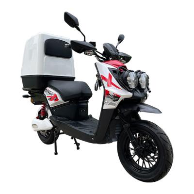 China Unisex Flexible Convenient 1200W/1500W/2000W Pizza Fast Food Moped With Rear Trunk Delivery Scooter for sale