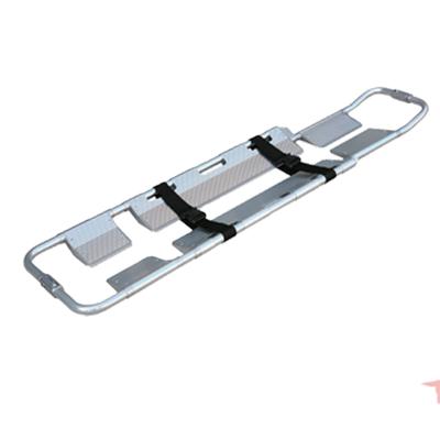 China Emergency Rescue Stainless Steel Ambulance Scoop Stretcher With Head Immobilize for sale