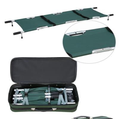 China Emergency Rescue Folding Stretcher, Military Folding Stretcher, Green Army Stretcher Bar for sale