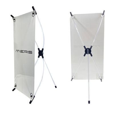 China Retail and Trade Show Displays MERIS Plain Design X Banner Stand Display Tripod X-Banner Stands for Retail and Trade Show Displays for sale