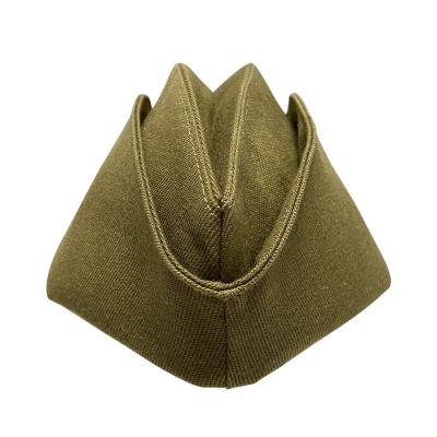 China Popular Wholesale High Quality Character Hat Factory Russia Hat 100% Army Green Military Acrylic Hat for sale