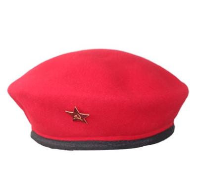 China Character New Design Fashion Hats Wholesales Suede Cloth Winter Hat Formal Captain Beret Hat for sale