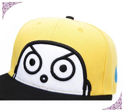 China Hop COMMON Flat Bill Hip Brim 3D Baseball Cap Embroidery Logo Snapback Hat for sale