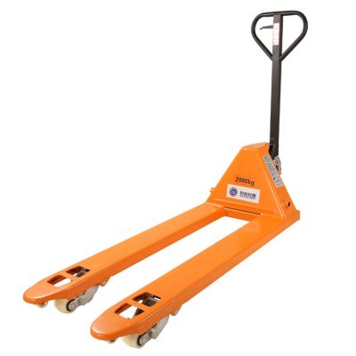 China Steel Hydraulic Hand/Jack Pallet Truck Factory Price Pallet Truck Always Exv 12 1200kg Hand Pallet Truck With Manual Ladder Stach Along for sale