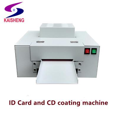 China Chinese Professional CD Card ID Card PVC Factory Manufacturer KAISHENG UV Coating Machine for sale