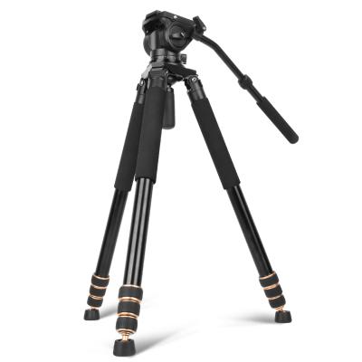 China High Stable QZSD Q680/Q680A 192CM Aluminum Heavy Duty Tripods For DSLR Digital Video Camera With Tripods Heavy Duty Aluminum for sale