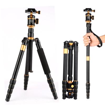 China QZSD Q888 1520mm 360mm Telescope Portable Compact Flexible Digital Camera Tripod Times Video Camera Aluminum Stand For DSLR Camcorder Monopod for sale