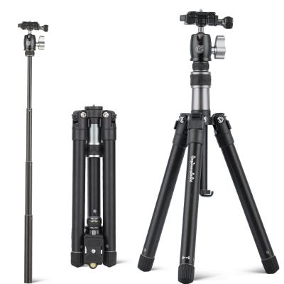 China QZSD-Q160D Camera Tripod Newer 58inch Compact Yes Tripod Stand Lightweight Selfie Stick For Camera And Smartphone for sale