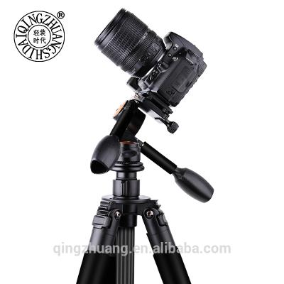 China QZSD Q610C 187CM Max Load 15KG Stable High Professional Aluminum Tripod Stand With Ball Head For DSLR Digital Video Camera for sale