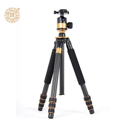 China Q1000c Flexible Compact Digital Carbon Fiber Camera Tripod Stand, Portable Camera Tripod 666 Factory Directly for sale