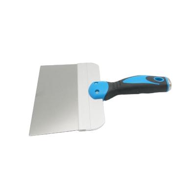 China Paint Putty Application Removal and Wholesale Taping Knife Construction Tools Stainless Steel Blade Faceplate Spatula Putty Knife With Soft Grip Handle for sale