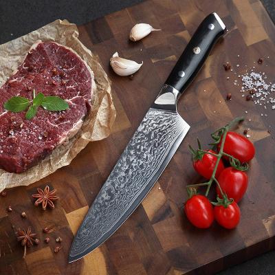 China Viable Professional 8 Inch Damascus Chef Japanese Steel Kitchen Knife for sale