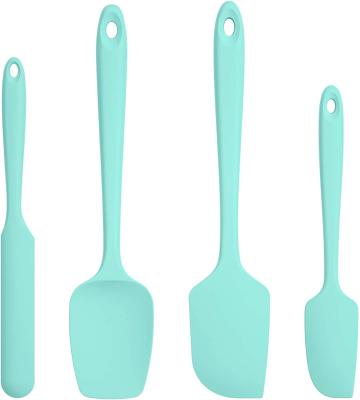 China 4pcs Disposable Silicone Spatula Set With 600 Degree Fahrenheit Heat Resistant for sale