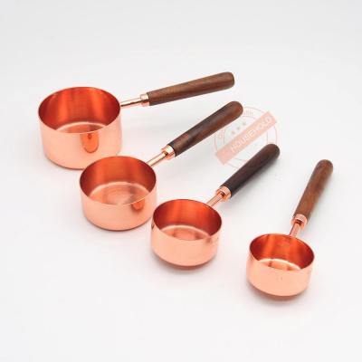 China Home Kitchen Copper Measuring Cup Set of 4 for sale